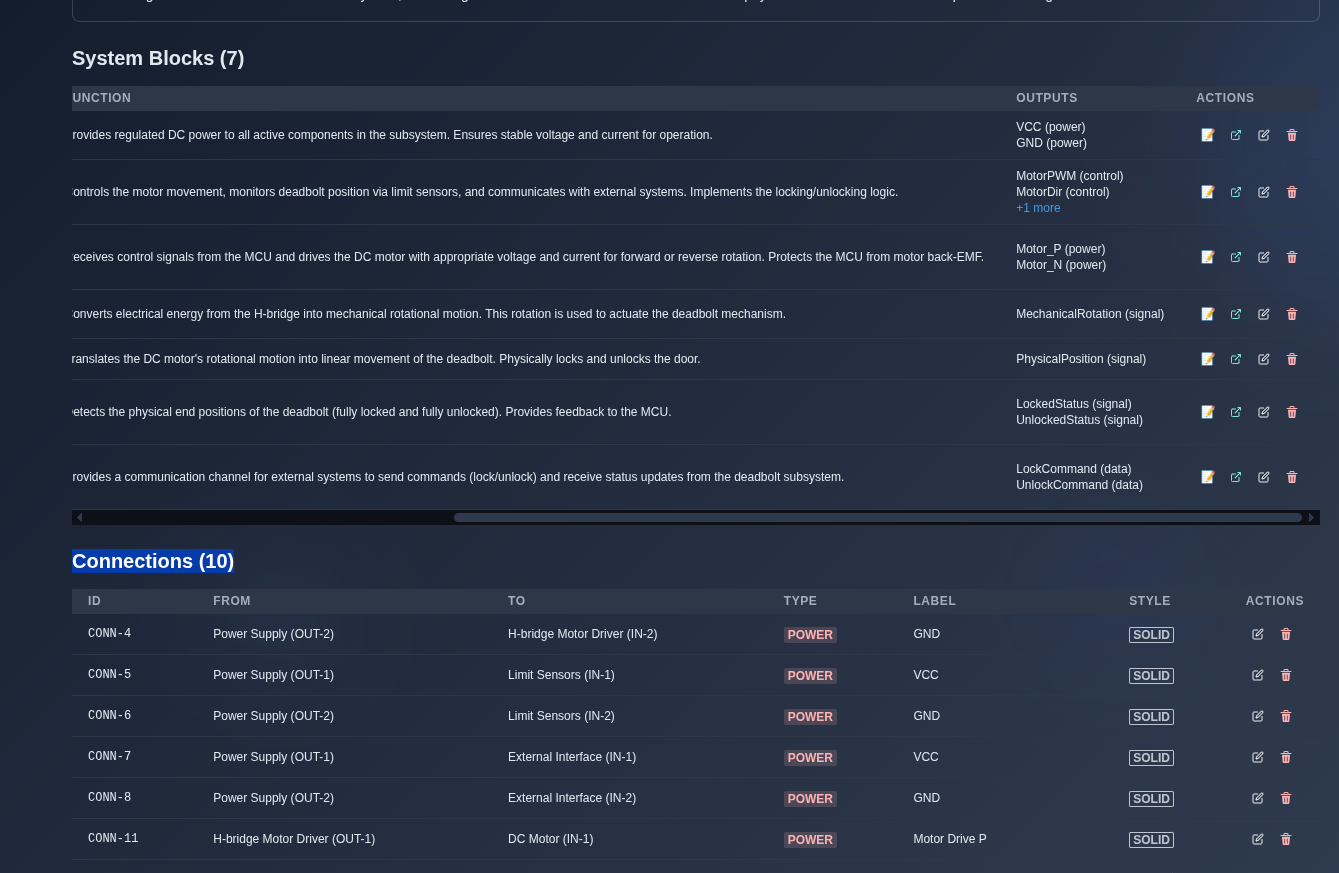 Manage System Blocks and Connections